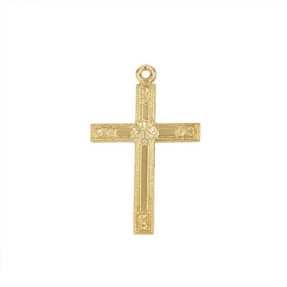 gf 25x15mm cross charm