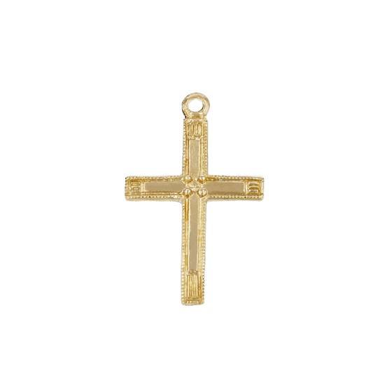gf 16x10mm cross charm