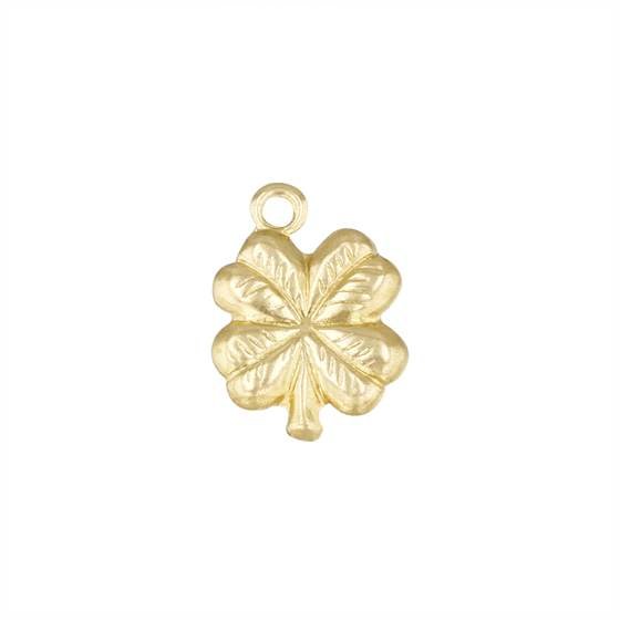 gf 13x10mm clover leaf charm