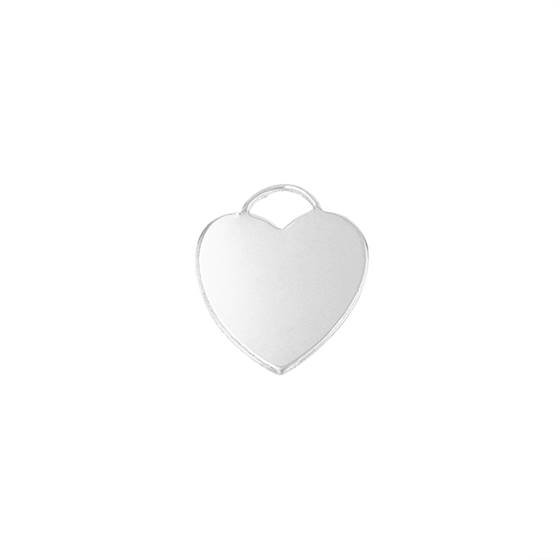 ss 18x15mm heart charm