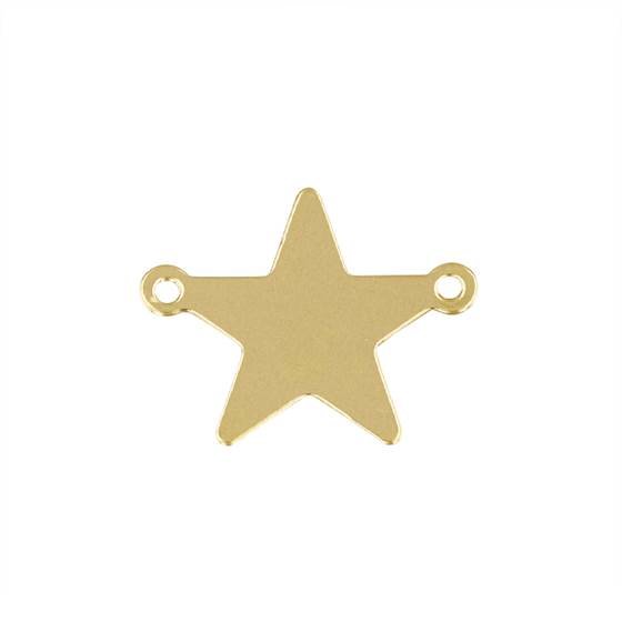 gf 14mm star charm with two rings