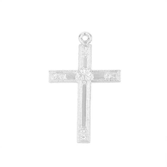 ss 38x25mm cross charm