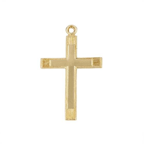 gf 38x25mm cross charm