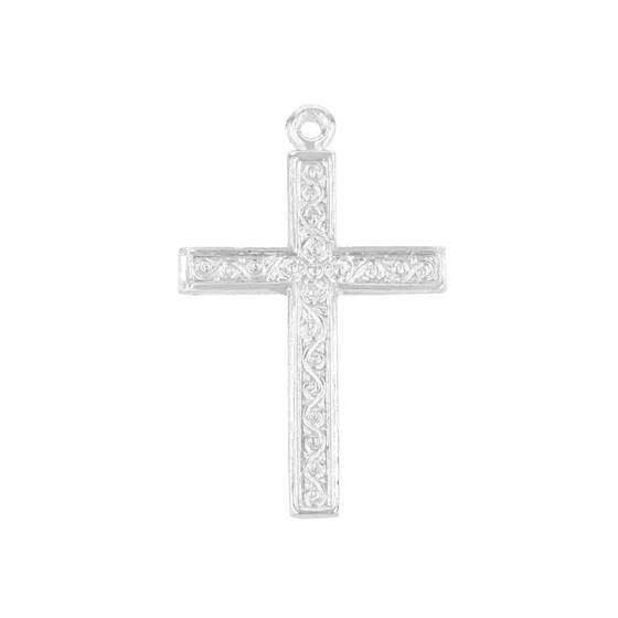 ss 38x25mm cross charm