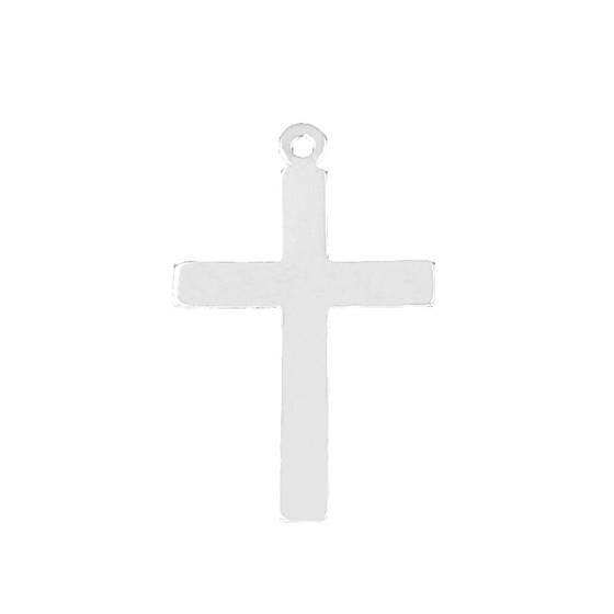 ss 38x25mm cross charm