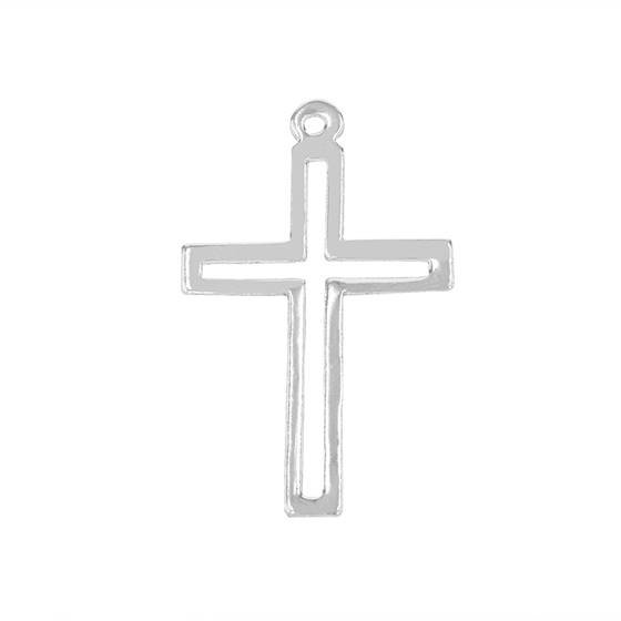 ss 38x25mm cross charm