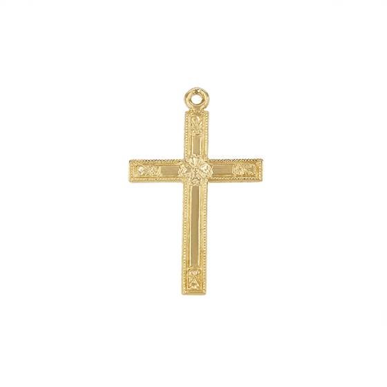 gf 26x15mm cross charm