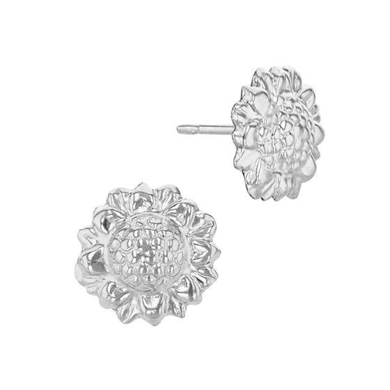 ss 9mm sunflower stud earring