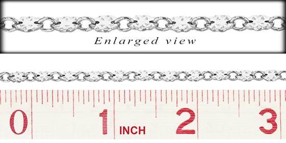 ss hammered round disc chain