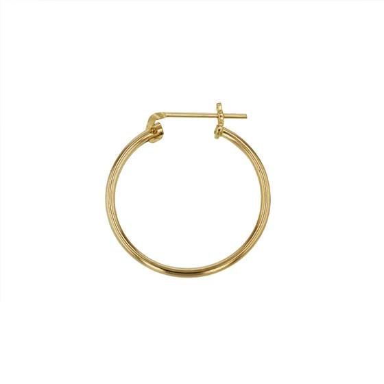 gf 12x1.3mm round click hoop earring