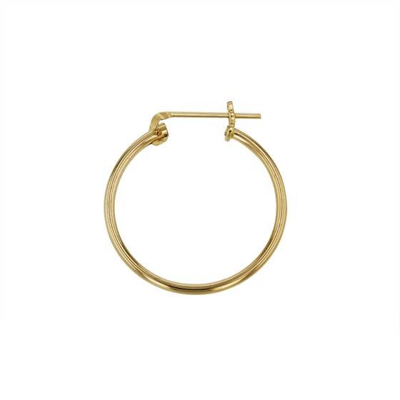 gf 14x1.3mm round click hoop earring