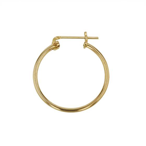 gf 20x1.3mm round click hoop earring