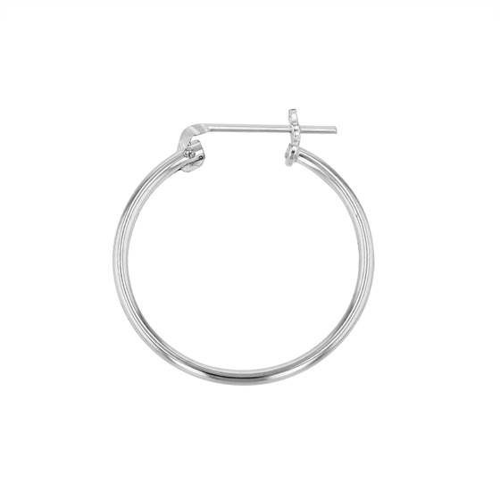 ss 20x1.3mm round click hoop earring