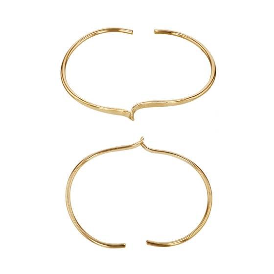 gf 2mm thick twist bangle bracelet