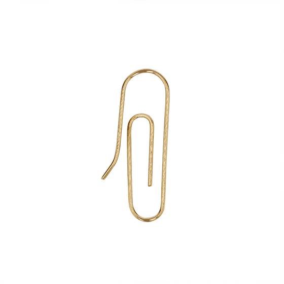 14ky 25x6mm paper clip earwire earring