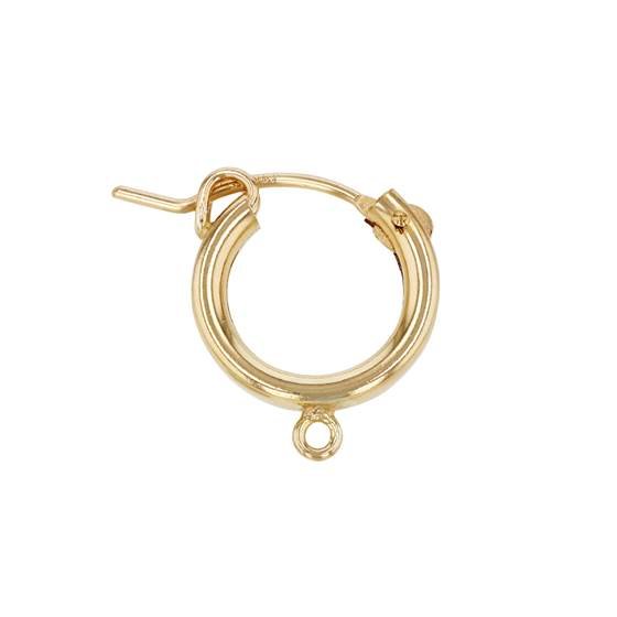 gf 15x2mm hoop flex earring with 1 ring