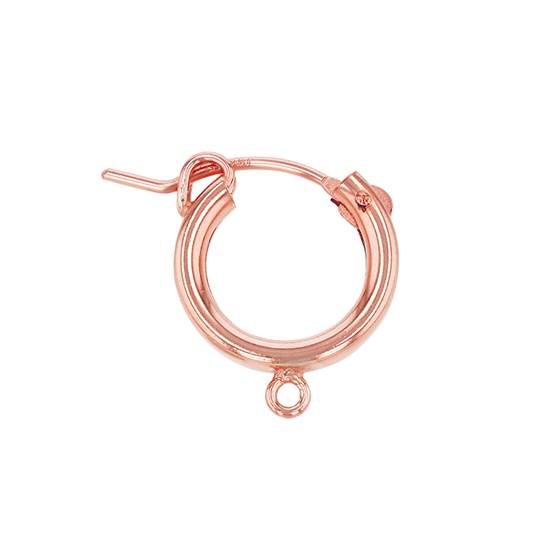 r- gf 15x2mm hoop flex earring with 1 ring