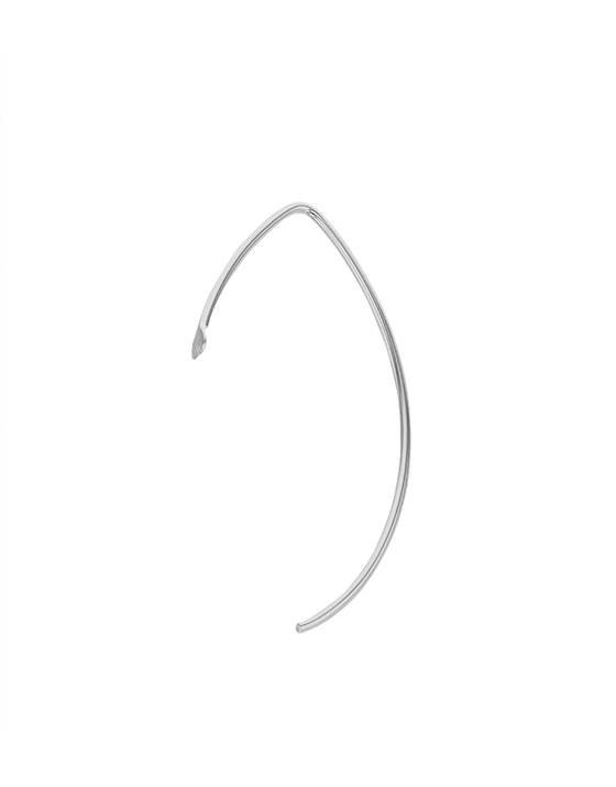 ss 28x12mm bent shape flat end earwire with hole