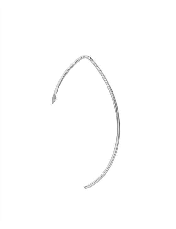 ss 36x16mm bent shape flat end earwire with hole