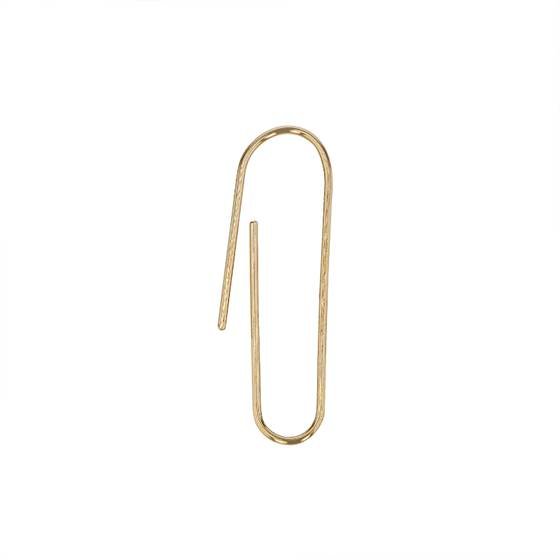 14ky 25x6mm paper clip earwire earring