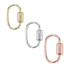 14K Carabiner Clasp