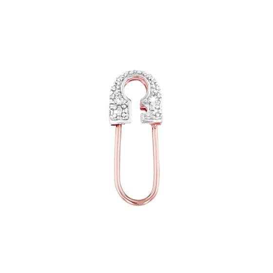 14kr 20x6mm 4dia.01cts diamond safety pin