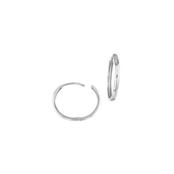 14kw 10x1.6mm round plain huggie earring