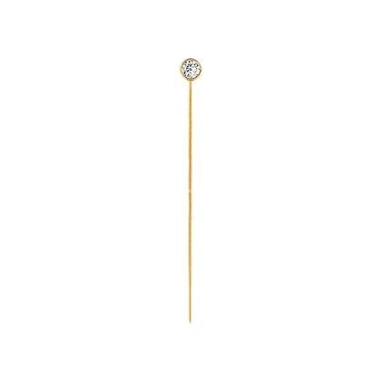 gf 3mm cubic zirconia bezel headpin