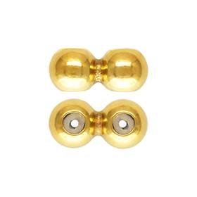 Gold Filled 2 Row Spacer Bead With 0.5 Silicon Hole