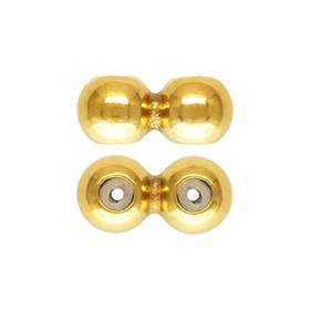 Gold Filled 2 Row Spacer Bead With 0.5 Silicon Hole