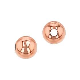 14K Ball Round Bead 0.80mm Hole