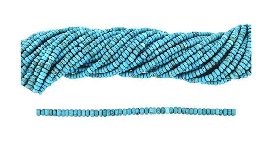4x6mm roundel dyed magnesite beads