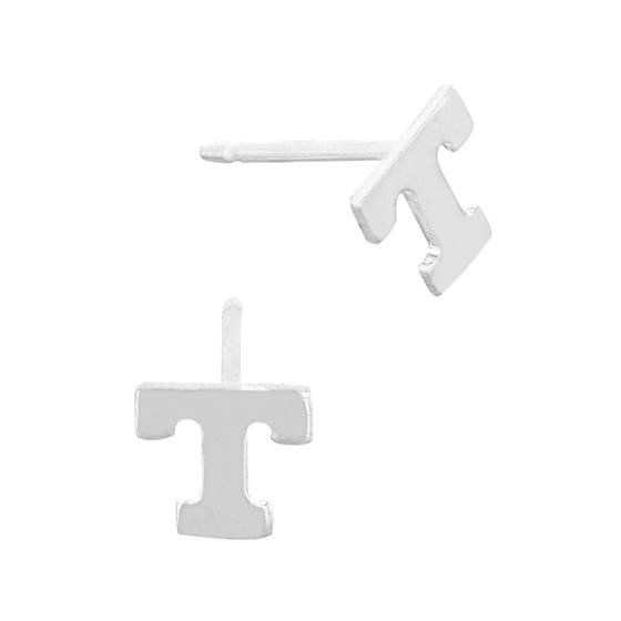 ss 5.6mm block style letter t stud earring