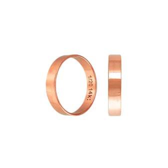 Rose Gold Filled Thick Flat Ring