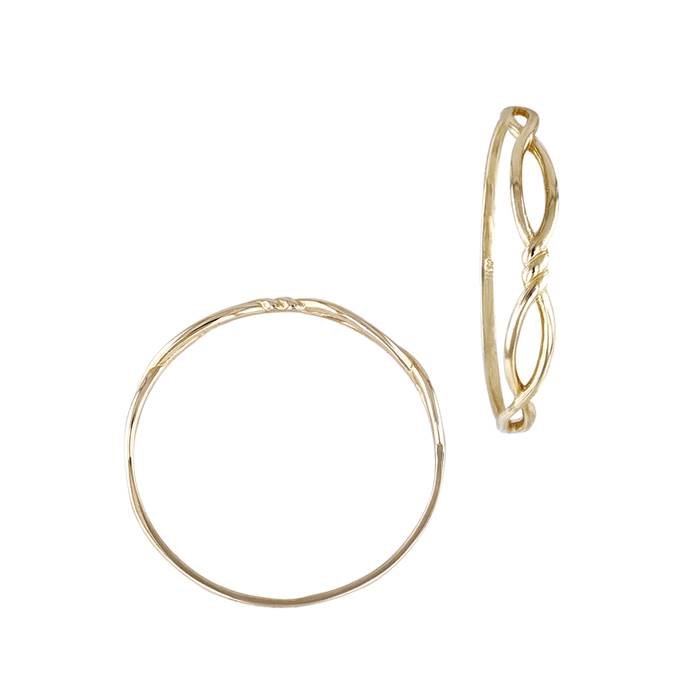 14ky size5 0.89 thick infinity twisted ring