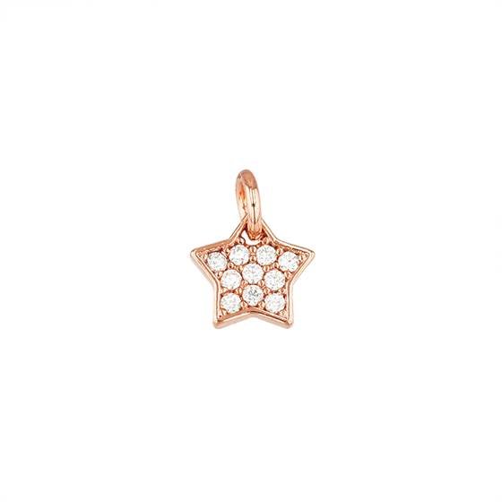 6.8mm cubic zirconia star charm