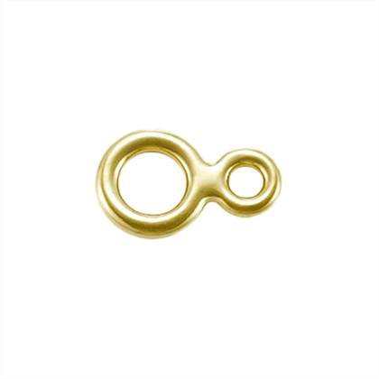 gold filled 4.40mm ring chain tag