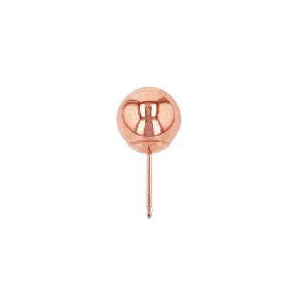 14K Gold Ball Stud Earring With Solid Post