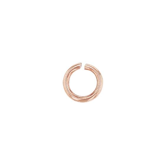 14kr 3.0mm rose gold open jump ring 0.5mm thick