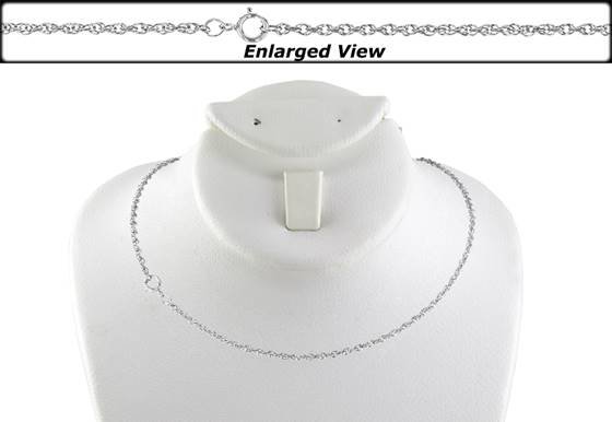 Sterling Silver Ready to Wear Rope Chain Necklace