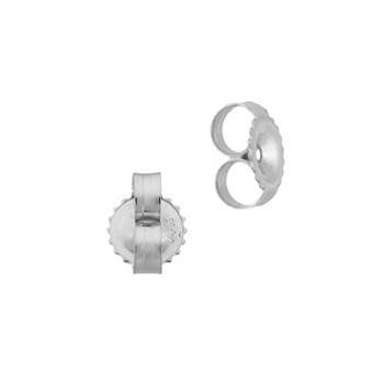14kw 4.5x0.76mm hole ridged edge friction earring earnut