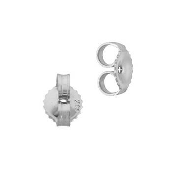 14kw 5.0x0.76mm hole ridged edge earring heavy earnut