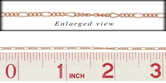 r-gf 1.5mm chain width figaro chain