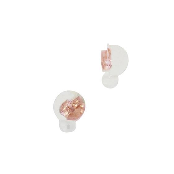14kr 6mm 0.5-0.85mm hole silicon dangle earring back