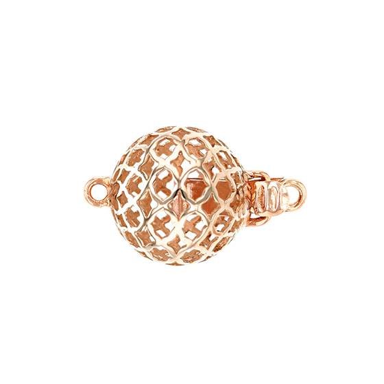 14kr 10mm filigree ball clasp