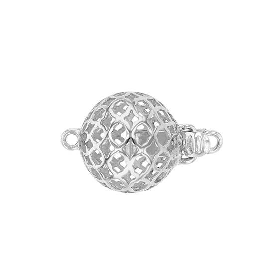 14kw 10mm filigree ball clasp