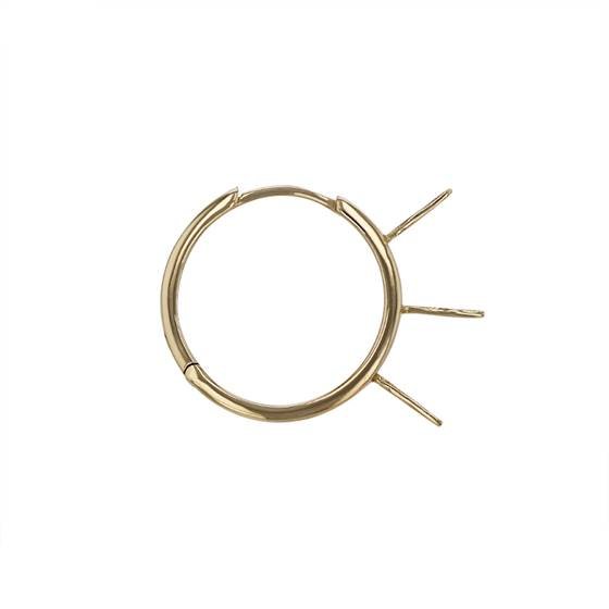 14ky 19mm hoop earring for pearl