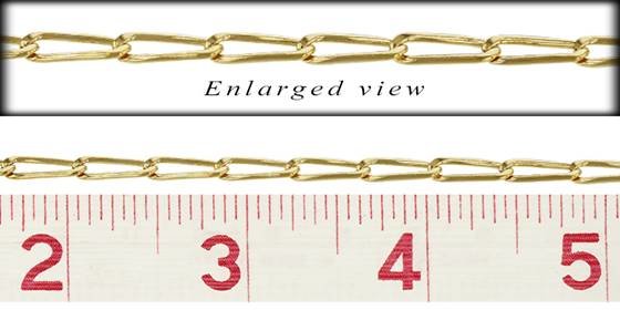 gf3.09 chain width twisted elongated chain