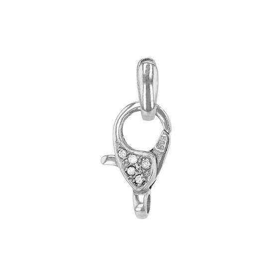 14kw 13x7mm diamond accent lobster clasp