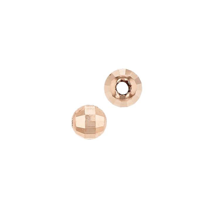 14kr 4mm mirror bead 1.5mm hole